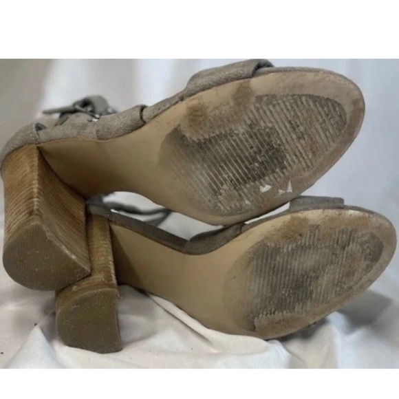 Carlos By Carlos Santana Strappy heels Size 6 Suede Light Brown - Picture 7 of 7